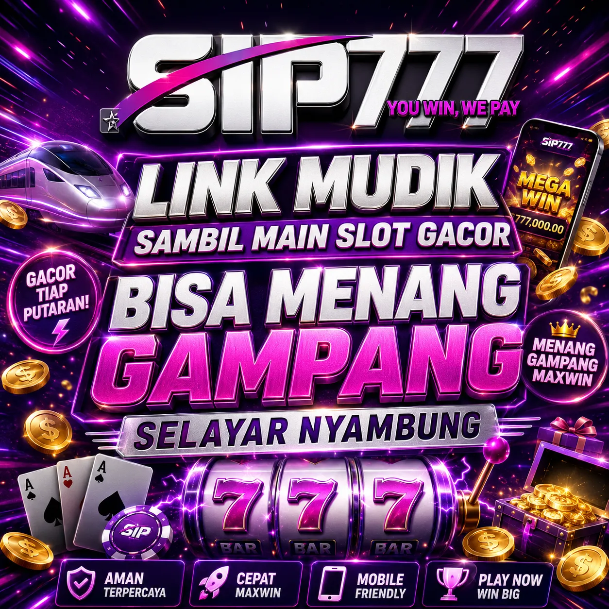 SIP777 > Link Mudik Sambil Main Slot Gacor Bisa Menang Gampang Selayar Nyambung